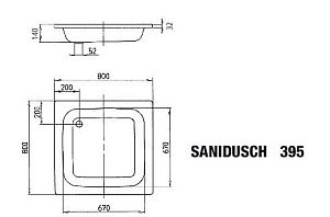 Душевой поддон Kaldewei Sanidusch 80х80 купить в интернет-магазине Sanbest