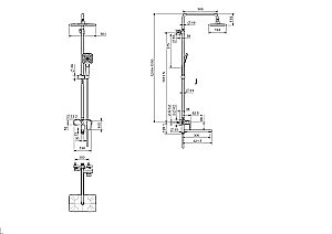 Душевая система Aquatek НИКА AQ2840BGM оружейная сталь купить в интернет-магазине сантехники Sanbest
