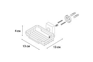 Мыльница FIXSEN KVADRO FX-61309 купить в интернет-магазине сантехники Sanbest