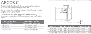 Душевой поддон Radaway Argos C 100x100 купить в интернет-магазине Sanbest