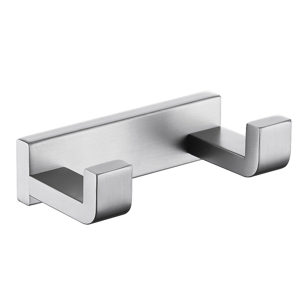 Крючок двойной ABBER Westen AA1750SP сатин купить в интернет-магазине сантехники Sanbest