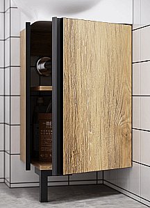 Тумба с раковиной Aqwella Porto 45 POR0104 дуб балтийский для ванной в интернет-магазине Sanbest