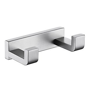 Крючок двойной ABBER Westen AA1750SP сатин купить в интернет-магазине сантехники Sanbest