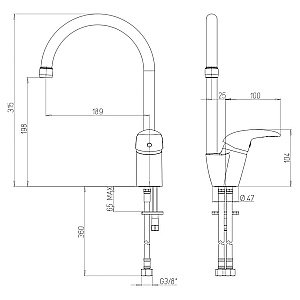 Смеситель для кухни PAINI Sicily 632L570PNLMKM белый купить в интернет-магазине сантехники Sanbest