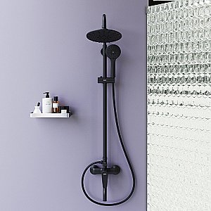 Душевая система Dorff Prime D0740922 черная матовая купить в интернет-магазине сантехники Sanbest