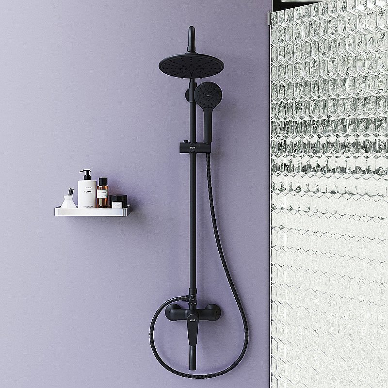 Душевая система Dorff Prime D0740922 черная матовая купить в интернет-магазине сантехники Sanbest