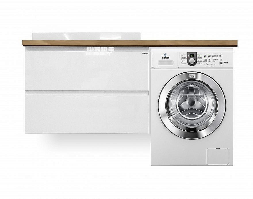 Тумба с раковиной Эстет Malibu Luxe 155 белая для ванной в интернет-магазине Sanbest