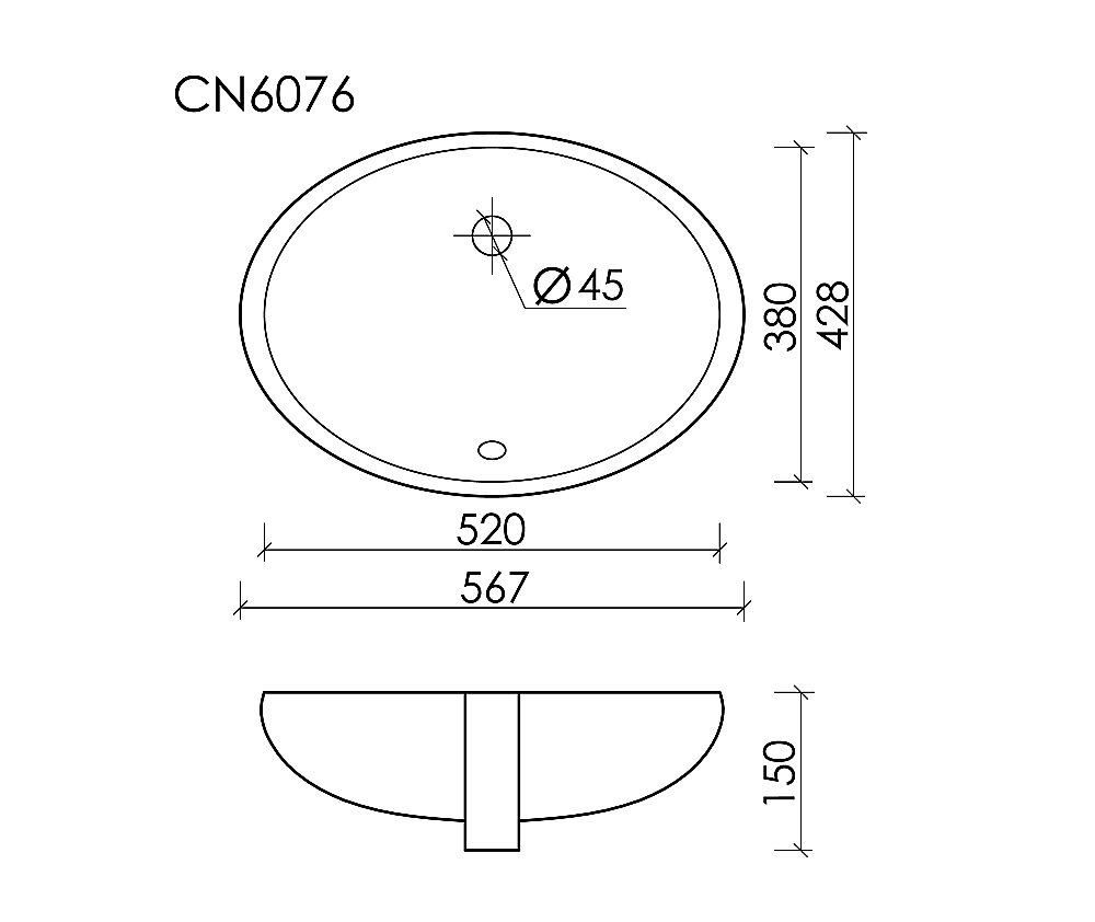 Раковина Ceramica Nova Element CN6076 белая купить в интернет-магазине Sanbest