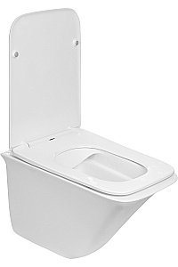 Унитаз подвесной WeltWasser MARBERG 410 + ROTBACH 004 GL-WT + MAR 410 RD белый глянцевый, безободковый, с крышкой микролифт, с инсталляцией и кнопкой хром купить в интернет-магазине Sanbest