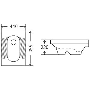 Чаша Генуя SantiLine SL-5040 белая купить в интернет-магазине Sanbest