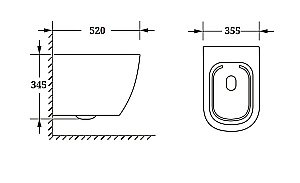 Унитаз подвесной CeruttiSpa Clio Aria Tornado 10582 белый, безободковый, с крышкой микролифт, слив-торнадо купить в интернет-магазине Sanbest