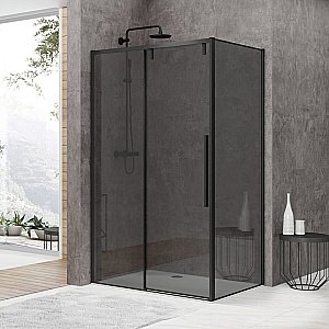 Душевой уголок Black&White Stellar Wind 8989012 Black-Grey 120х90 стекло тонированное/профиль черный матовый купить в интернет-магазине Sanbest