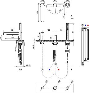 Смеситель для ванны Ravak PURI X070142 хром купить в интернет-магазине сантехники Sanbest