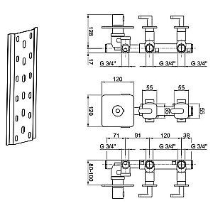 Смеситель для душа Webert Living LV971402560 купить в интернет-магазине сантехники Sanbest