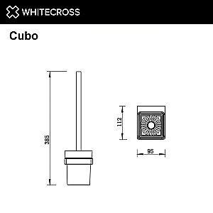 Ершик для унитаза WhiteCross Cubo CU2470GLB золото брашированное купить в интернет-магазине сантехники Sanbest