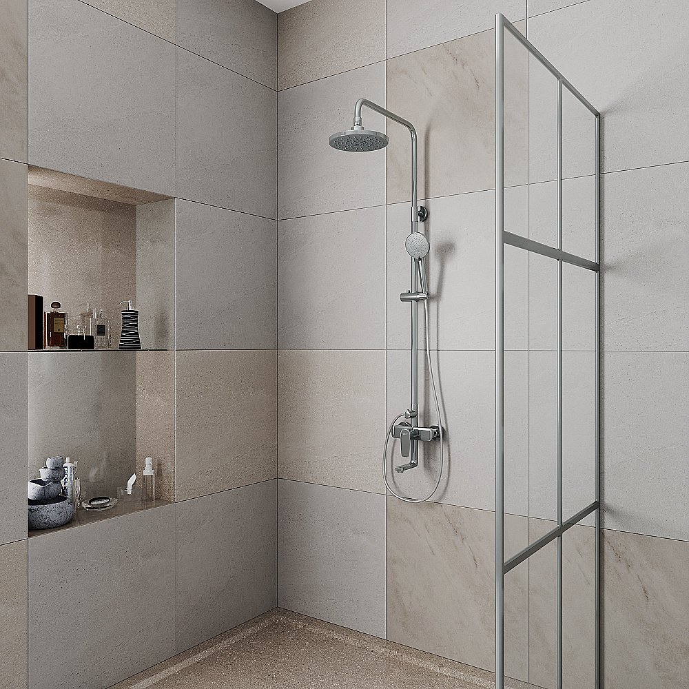 Душевая система D&K Bayern.Furth DA1523701B18 хром купить в интернет-магазине сантехники Sanbest