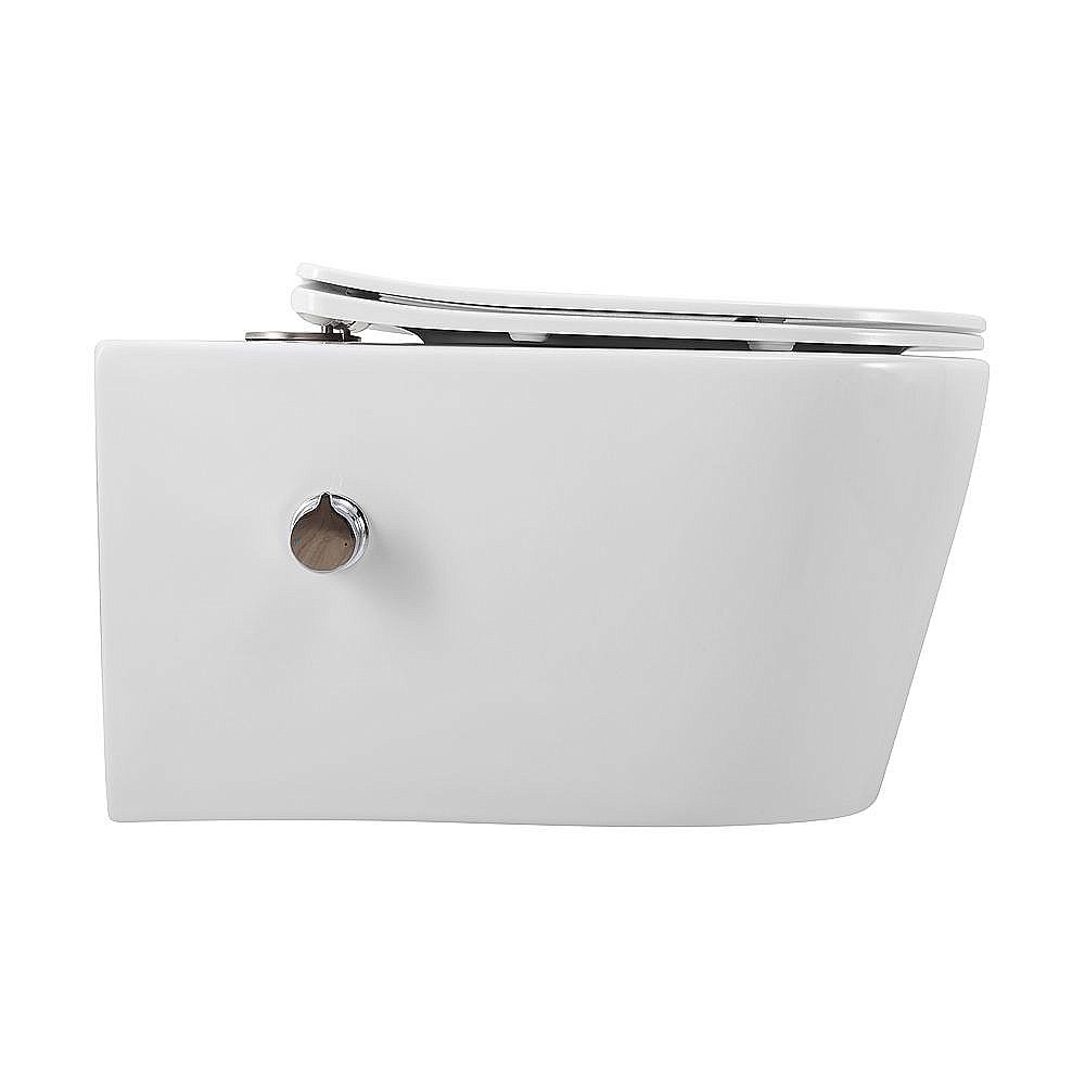 Унитаз подвесной Art&Max ZOE AM9322C1CHR/SC белый, с сиденьем микролифт, безободковый, функция биде купить в интернет-магазине Sanbest