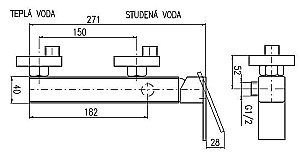 Смеситель для душа RAV-Slezak LOIRA  LR580.5 хром купить в интернет-магазине сантехники Sanbest