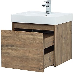 Тумба с раковиной Aquanet Nova Lite 249511 60 дуб рустикальный для ванной в интернет-магазине Sanbest