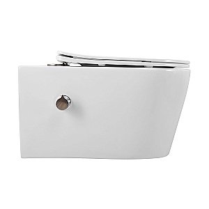 Унитаз подвесной Art&Max ZOE AM9322C1CHR/SC белый, с сиденьем микролифт, безободковый, функция биде купить в интернет-магазине Sanbest