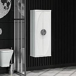 Пенал подвесной Опадирис Ибица 45 белый/хром для ванной в интернет-магазине сантехники Sanbest