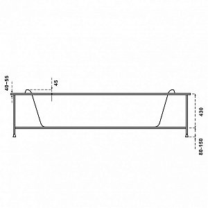 Ванна BAS Имейджен 140x140 купить в интернет-магазине Sanbest