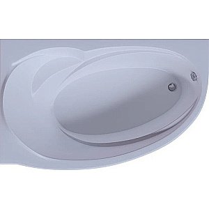 Ванна Aquatek Бетта 150x95 белая, асимметричная, с каркасом, с экраном, без гидромассажа купить в интернет-магазине Sanbest