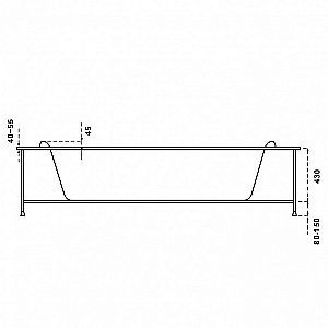 Ванна BAS Имейджен 140x140 купить в интернет-магазине Sanbest