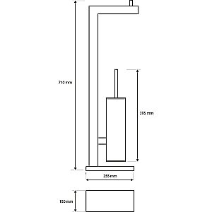 Стойка для ванной Bemeta Beta 132836042 хром купить в интернет-магазине сантехники Sanbest