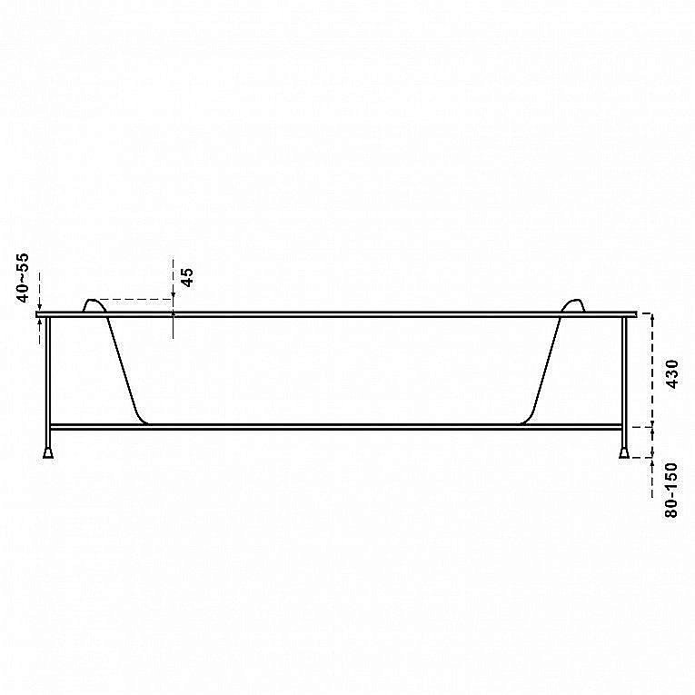Ванна BAS Имейджен 140x140 купить в интернет-магазине Sanbest