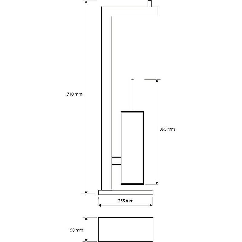 Стойка для ванной Bemeta Beta 132836042 хром купить в интернет-магазине сантехники Sanbest