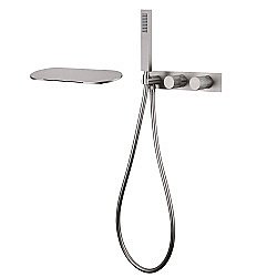 Смеситель для ванны Abber Rund AF8731SP сатин купить в интернет-магазине сантехники Sanbest