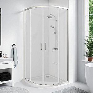Душевой уголок Good Door Cube 100х100 КУ00003 стекло прозрачное/профиль хром купить в интернет-магазине Sanbest