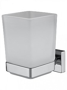 Стакан для зубных щеток с держателем WONZON & WOGHAND FLAT WW-9721 хром купить в интернет-магазине сантехники Sanbest