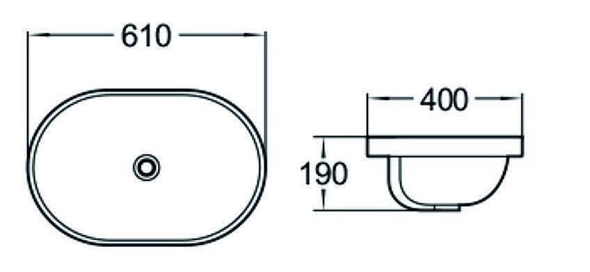 Раковина SantiLine 61 SL-2106 белая купить в интернет-магазине Sanbest