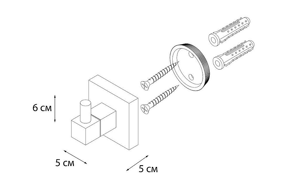 Крючок FIXSEN METRA FX-11105 купить в интернет-магазине сантехники Sanbest