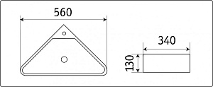 Раковина Ceramalux N 56 78377 белая купить в интернет-магазине Sanbest