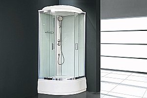 Душевая кабина Royal Bath RB90CK5-WT-CH 90x90 профиль хром/стекло прозрачное купить в интернет-магазине Sanbest