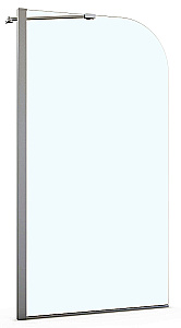 Шторка для ванны Azario Merrit 80 AZ-NF6310 стекло прозрачное/профиль серебро купить в интернет-магазине Sanbest