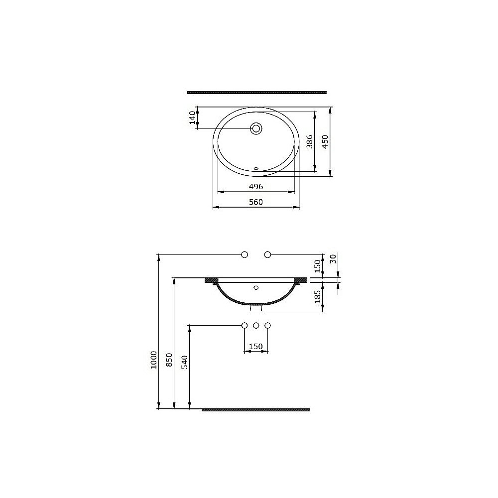 Раковина Berges Ego 56 181007 белая купить в интернет-магазине Sanbest
