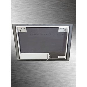 Зеркало с LED подсветкой Orange QUADRO OQ-100ZE 100x80 белый в ванную от интернет-магазине сантехники Sanbest