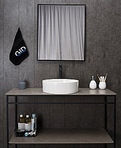 Раковина накладная Gid Esfera 40 N9423 51143 белая купить в интернет-магазине Sanbest