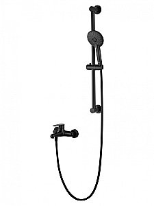 Смеситель для ванны с душевым гарнитуром WONZON & WOGHAND ALFA WW-AE3205-MB черный матовый купить в интернет-магазине сантехники Sanbest