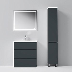 Пенал подвесной AM.PM Gem S 40 серый для ванной в интернет-магазине сантехники Sanbest