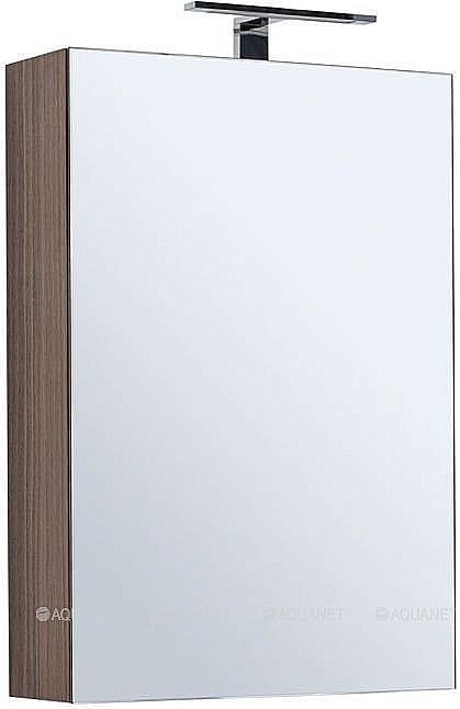 Зеркальный шкаф Aquanet Нью-Йорк 60 орех купить в интернет-магазине сантехники Sanbest
