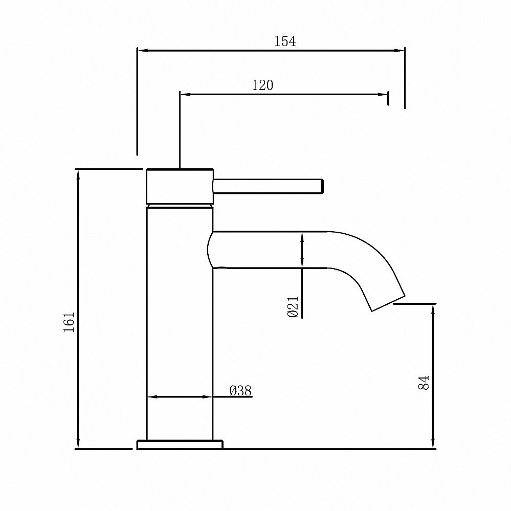 Смеситель для раковины Abber Wasser Kreis 316 AF8110BG золото брашированное купить в интернет-магазине сантехники Sanbest