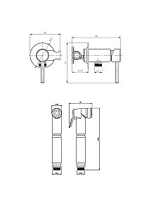 Гигиенический душ Veragio SANREMO 30376 хром купить в интернет-магазине сантехники Sanbest