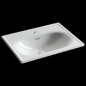 Тумба с раковиной Sancos CODE CD60W/CN13001 60 белая для ванной в интернет-магазине Sanbest