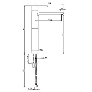 Смеситель для раковины PAINI Arena 92CR205LLBLLMKM хром купить в интернет-магазине сантехники Sanbest