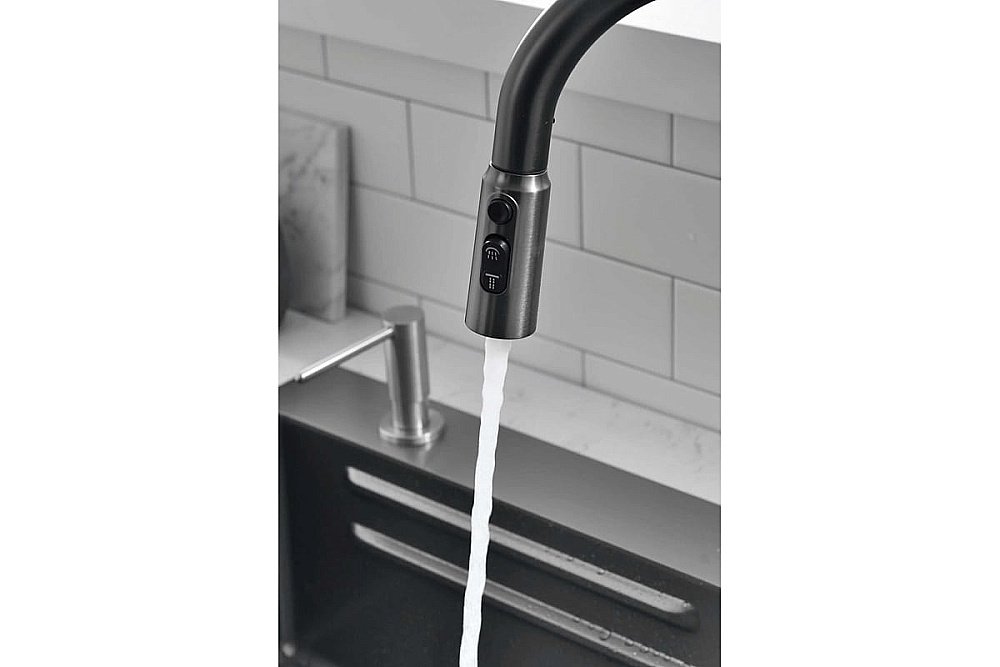 Мойка кухонная Esbano Geyserus-2 ESMKGEYS2 оружейная сталь купить в интернет-магазине сантехники Sanbest